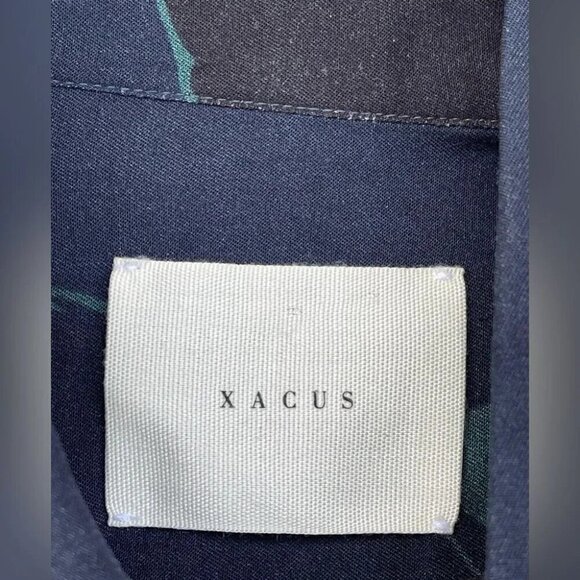 Xacus Art floral button down belted dress size 42/6 - Picture 5 of 14